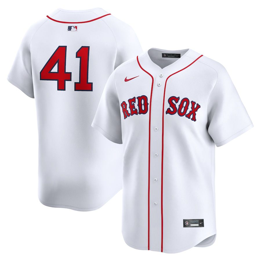 Men Boston Red Sox #41 Chris Sale Nike White Home Limited Player MLB Jersey->->MLB Jersey